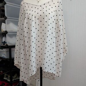 White Polka Dot Blouse